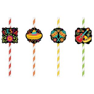 Fiesta Straws Multicoloured