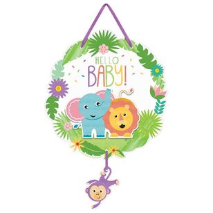 Fisher Price Hello Baby Hanging Sign Multicoloured