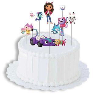 Gabby's Dollhouse Cake Topper Kit Multicoloured