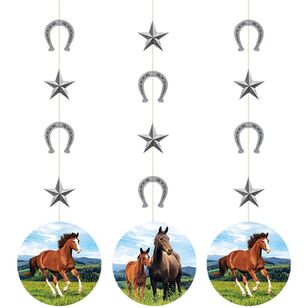 Horse and Pony Hanging String Cutouts Multicoloured