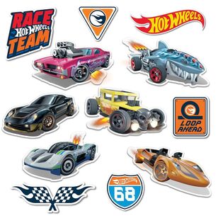 Hot Wheels Cutout Decorations Multicoloured