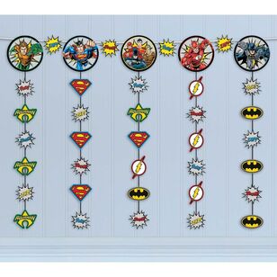 Justice League Heroes Unite Hanging String Decorations Multicoloured