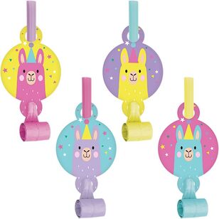 Llama Party Blowouts with Medallions Multicoloured