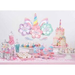 Magical Unicorn Birthday Wall Decorating Kit Multicoloured