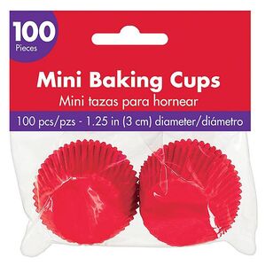 Mini Cupcake Cases Red 3 cm