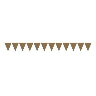 Mini Paper Pennant Banner Gold