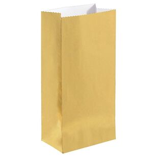 Mini Paper Foil Treat Bags Gold