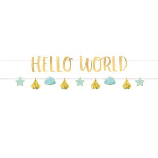 Oh Baby Boy Hello World Letter Banners Kit Multicoloured