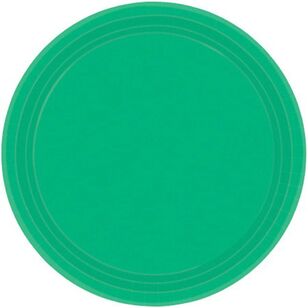 Round Paper Plates Green