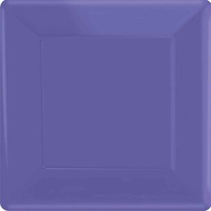 Square Paper Plates Purple