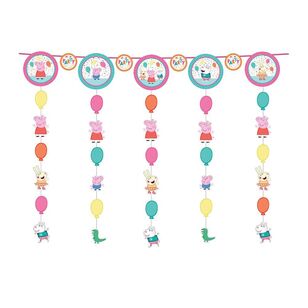 Peppa Pig Confetti Party Hanging String Decorations Multicoloured