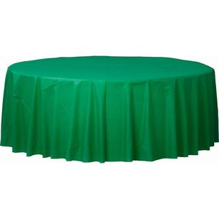 Plastic Round Tablecover Green