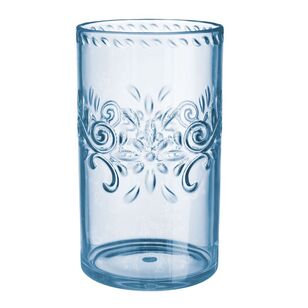 Premium Embossed Highball Tumbler Blue