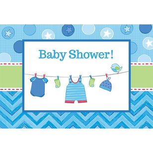 Shower with Love Boy Postcard Invitations Multicoloured