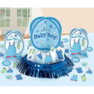 Shower with Love Boy Table Decorations Kit Multicoloured