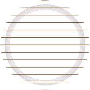 Stripes Round Paper Plates Gold