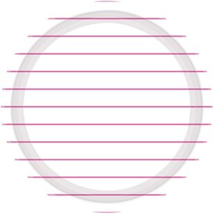 Stripes Round Paper Plates Pink