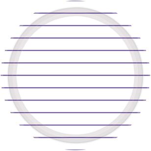 Stripes Round Paper Plates Purple