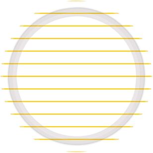 Stripes Round Paper Plates Yellow