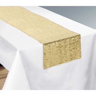 Sequin Table Runner Gold