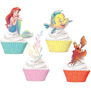 The Little Mermaid Cupcake Cases & Pick Set Multicoloured