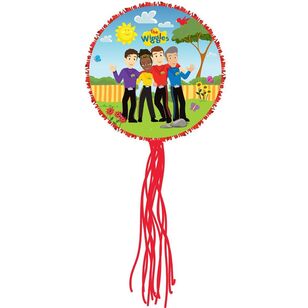 The Wiggles Party Expandable Pull String Drum Pinata Multicoloured