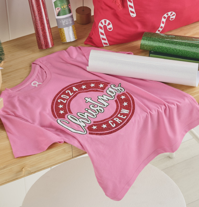 Siser Christmas Glitter Tee Project