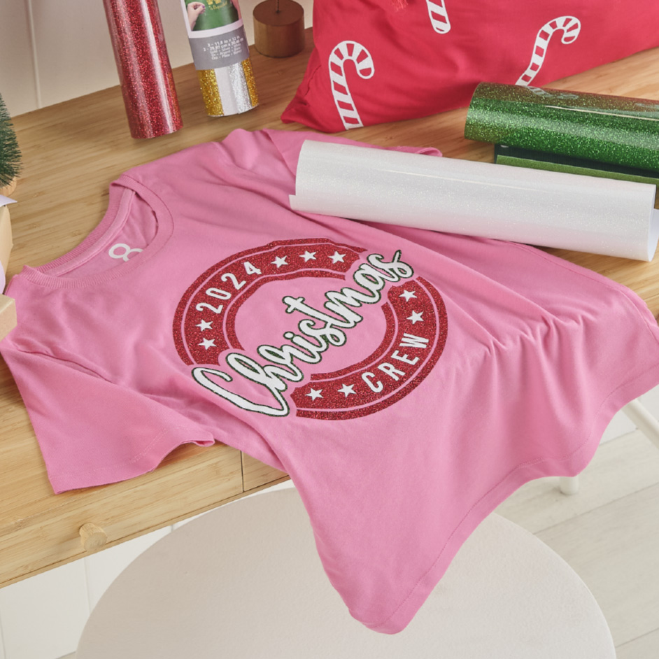 Siser Christmas Glitter Tee Project