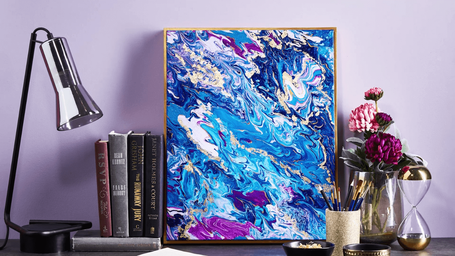 Go with the flow -- try pour painting